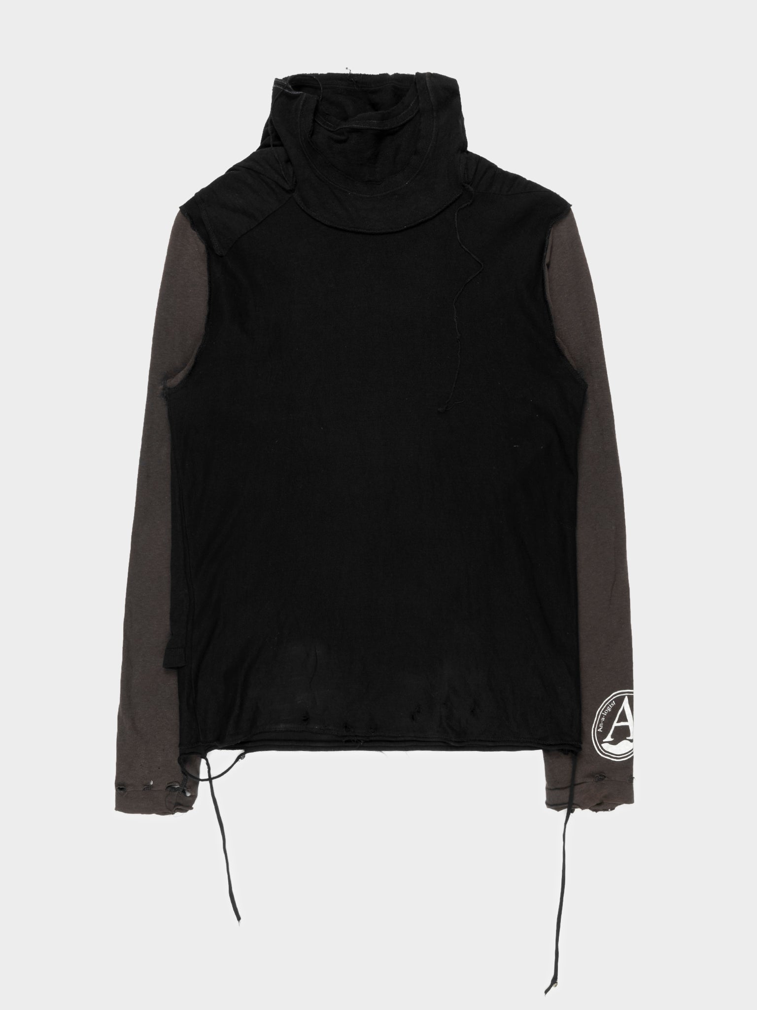 undercover SCAB 【M】 Undercover: 'SCAB' Distressed Layered Longsleeve | Groupie