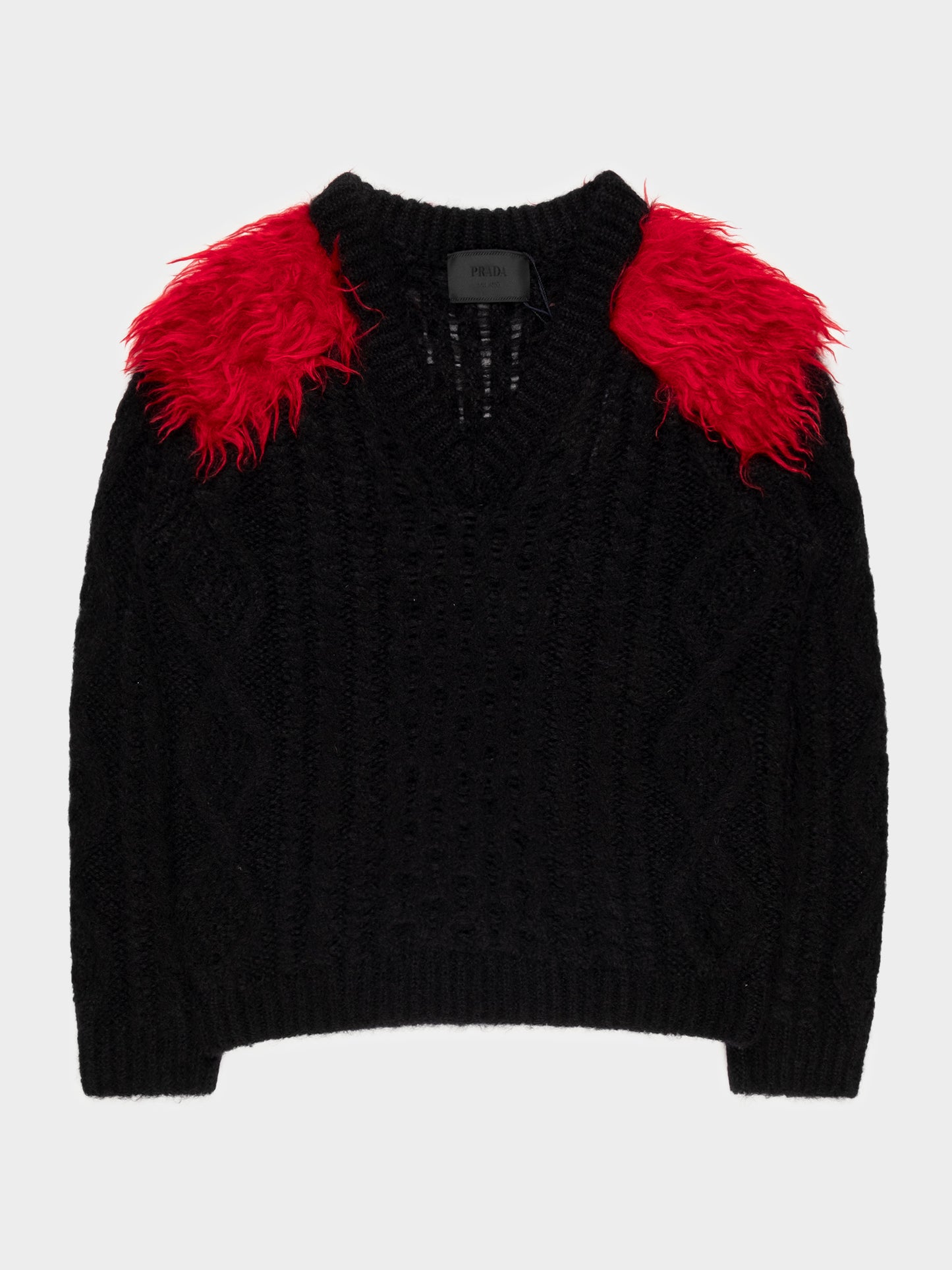 Mohair Fur Fisherman Sweater