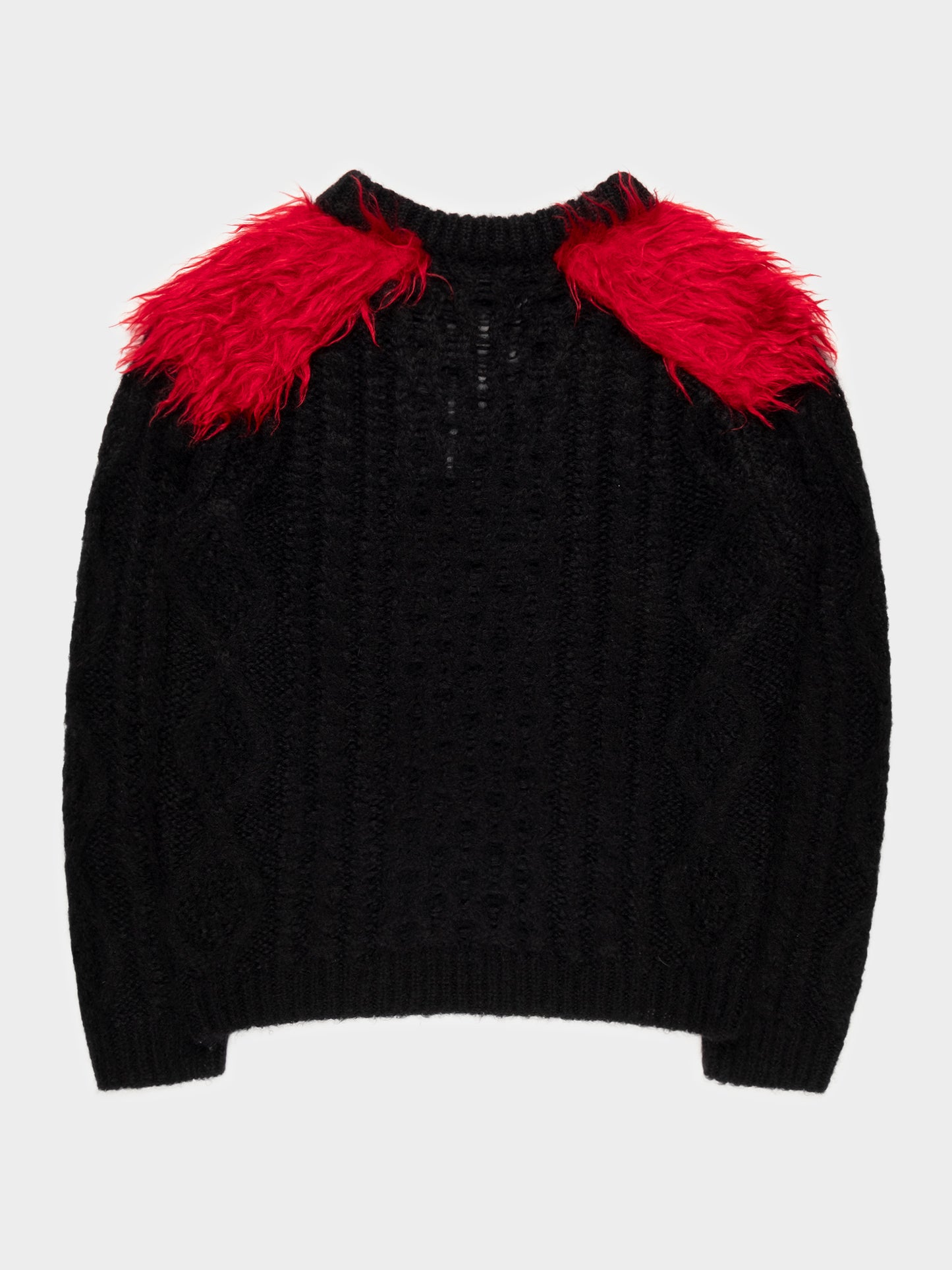 Mohair Fur Fisherman Sweater