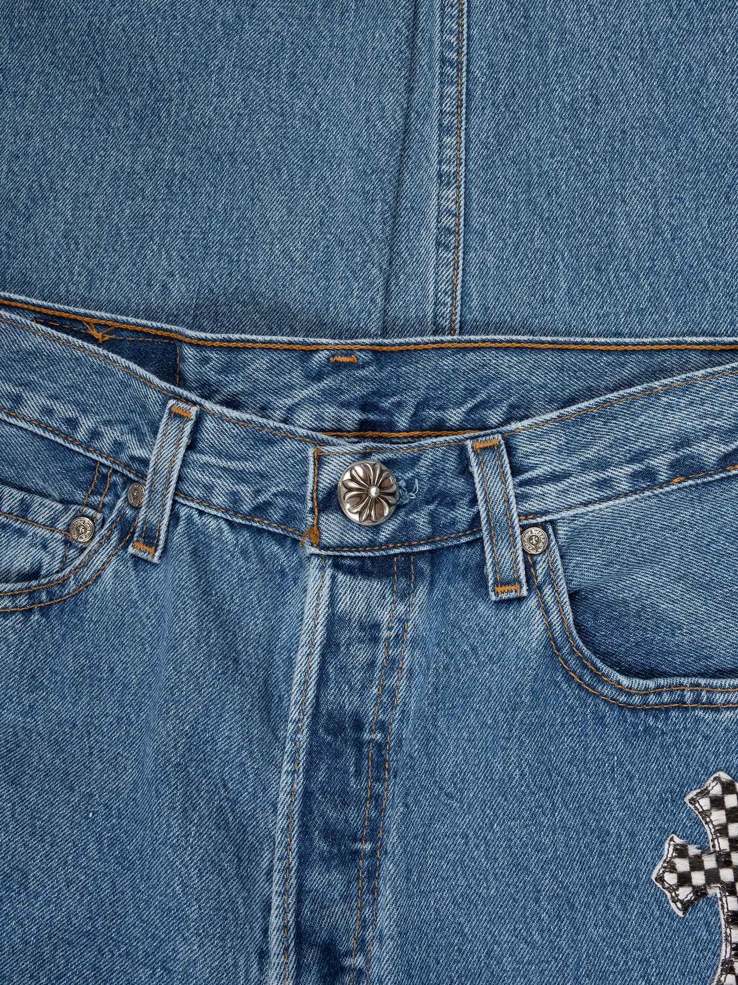 Levi's Fur Checkerboard Cross Patch Jeans