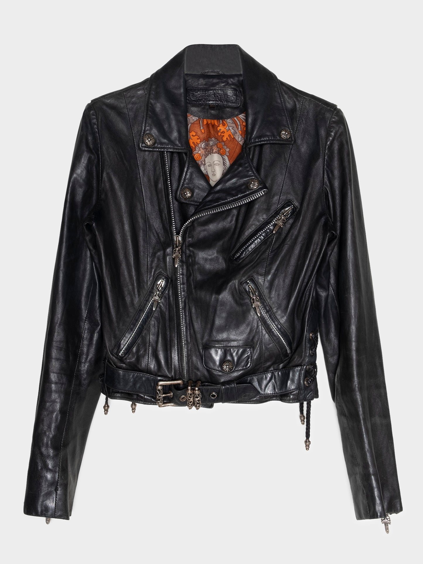 Hermés Lined JJ Dean Leather Rider Jacket