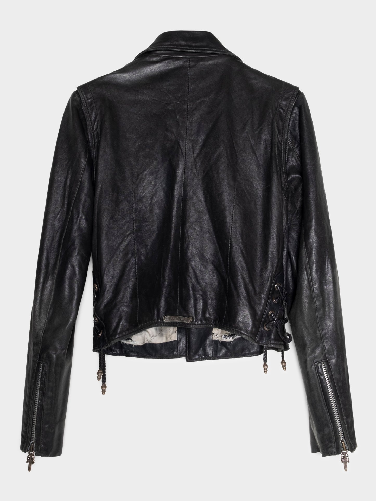 Hermés Lined JJ Dean Leather Rider Jacket