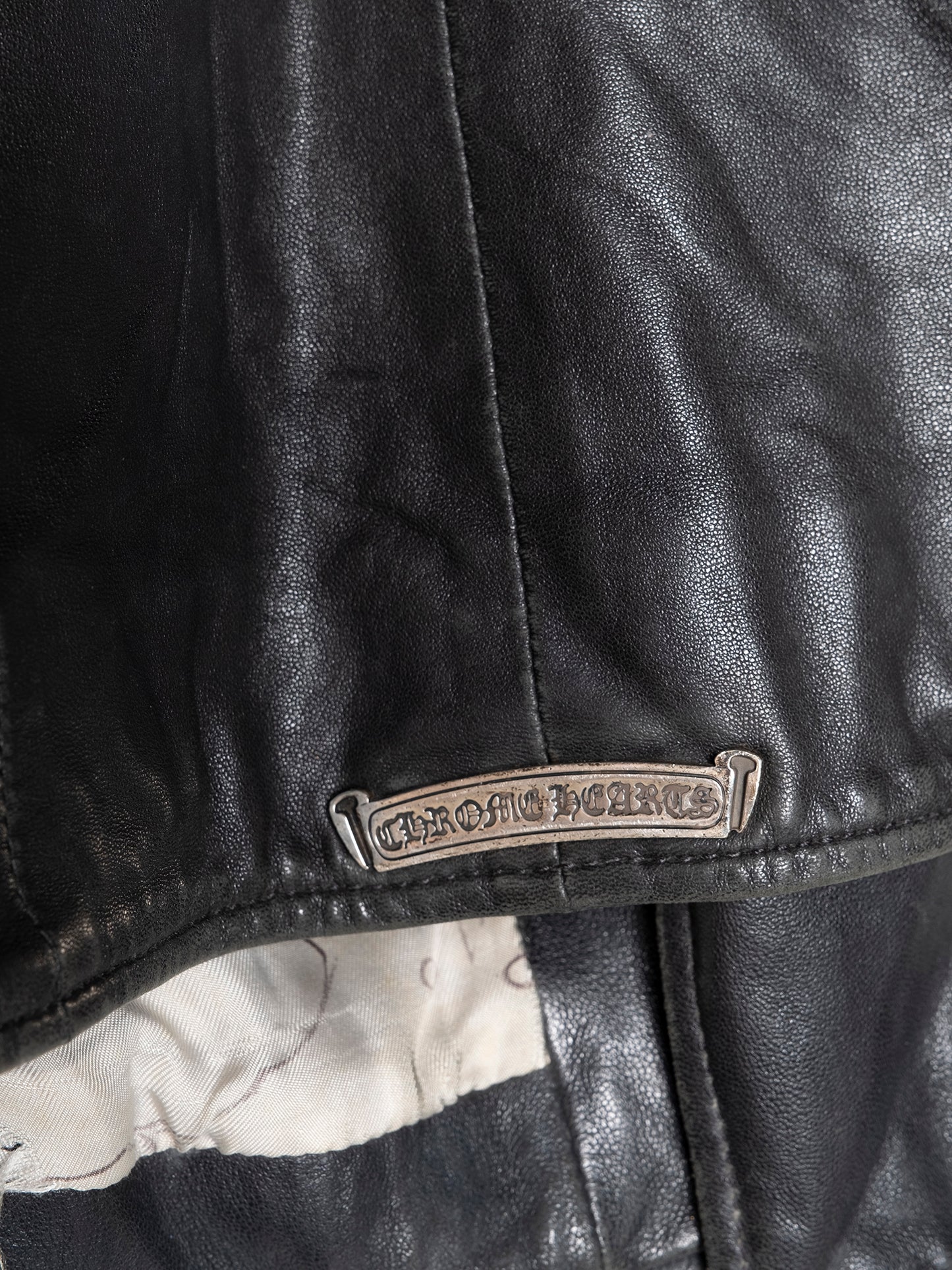 Hermés Lined JJ Dean Leather Rider Jacket