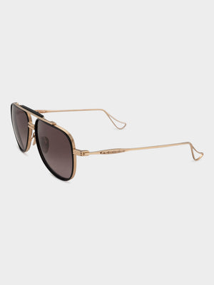 Occhiali Da Sole Chrome Hearts G-Money II, Avana E Argento, Lenti Marroni, Made In Japan