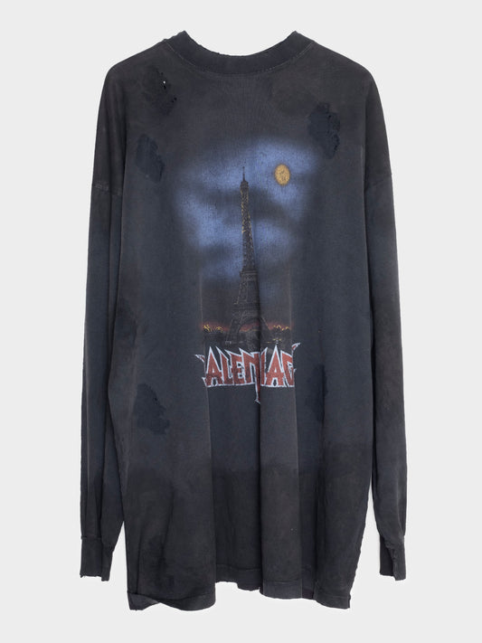 Paris Moon Longsleeve T-Shirt
