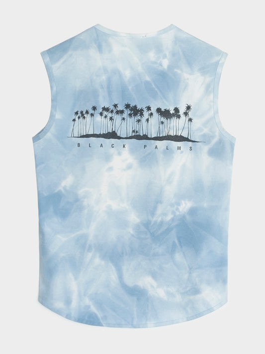 "Black Palms" Tie Dye Tank Top