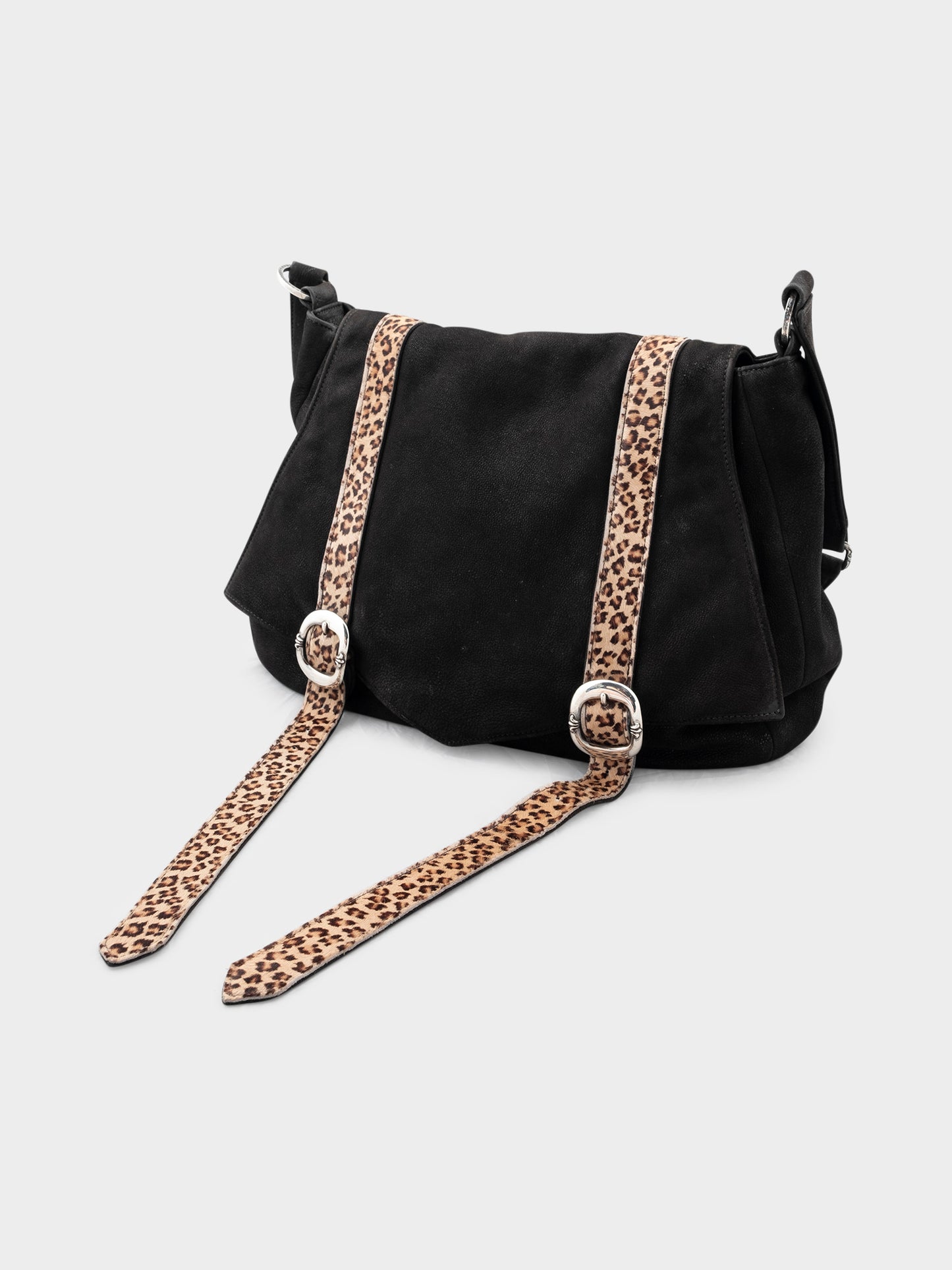 1/1 Cheetah Gunslinger Leather Messenger Bag