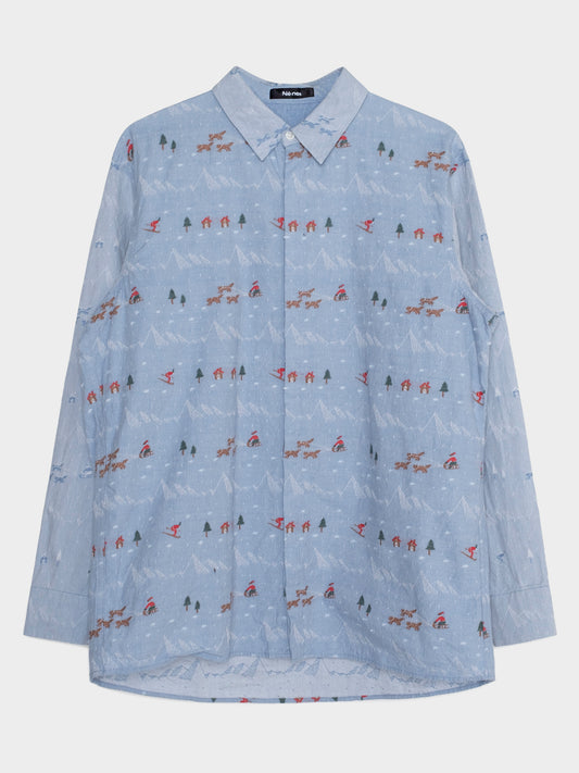 Ne-Net Holiday Button Down