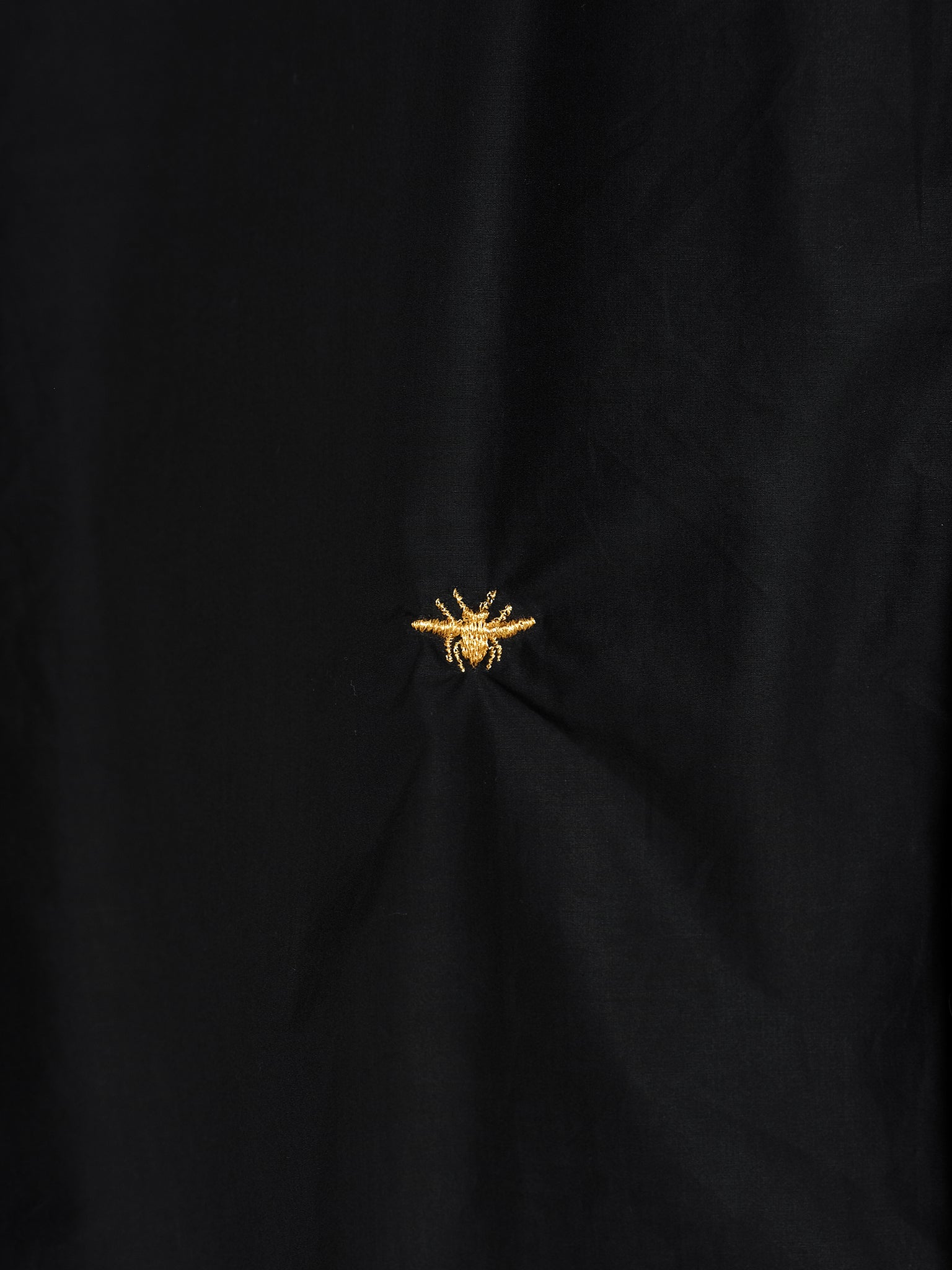 dior bee dress shirt DIOR - Polo Shirt With Bee Embroidery Black Cotton Piqu - Size XXL