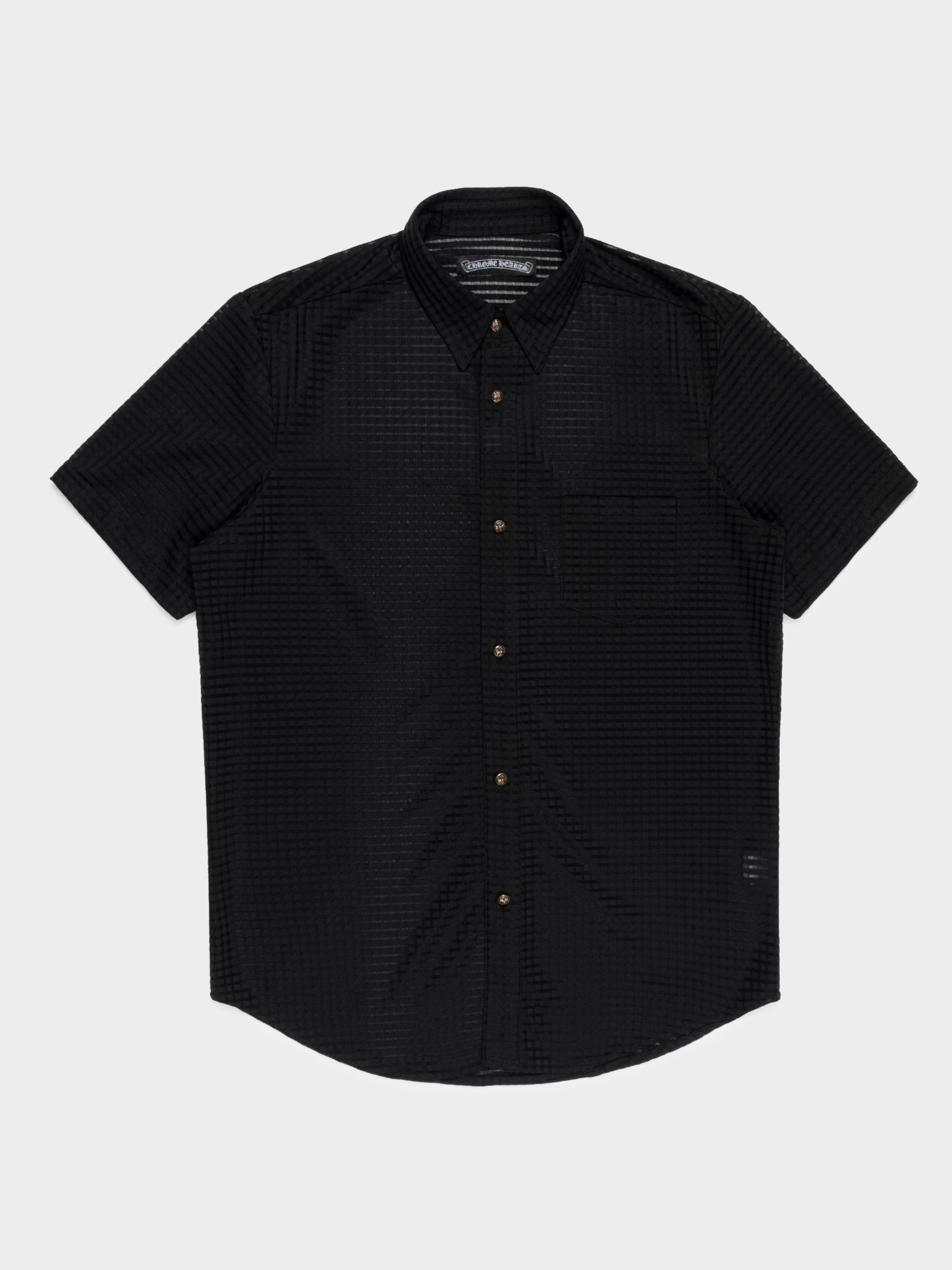 Perforated Camp Button Down Shirt