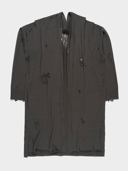 Plague Oversized Distressed Cardigan
