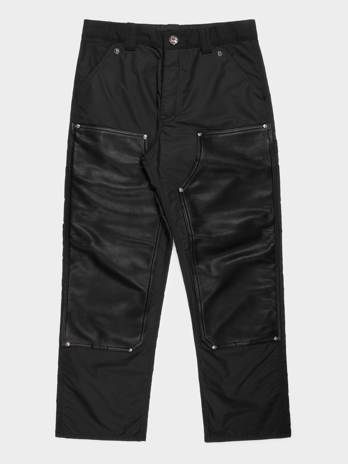 Nylon & Leather Double Knee Carpenter Work Pants