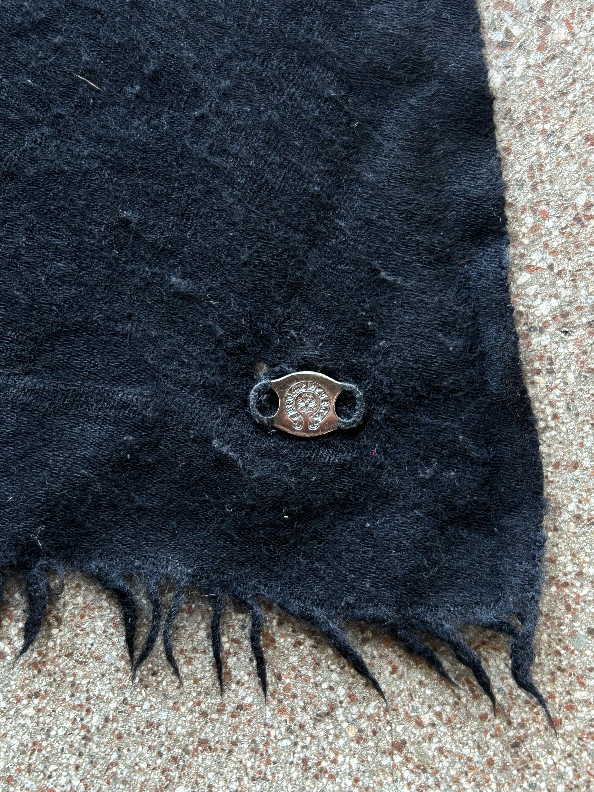 Cashmere Monogram Scarf Chrome Hearts