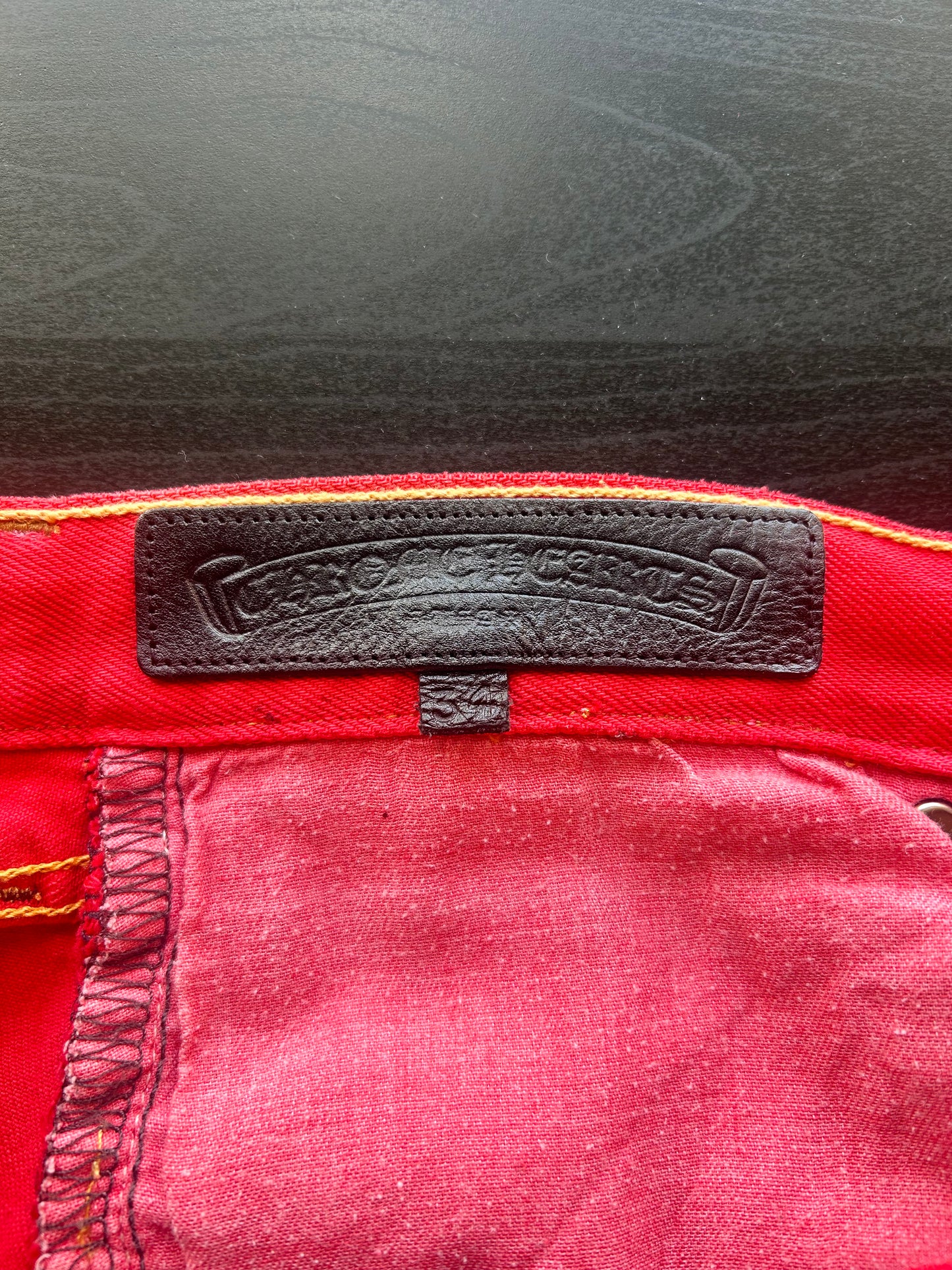 Paris Red Patched Levi’s Jeans