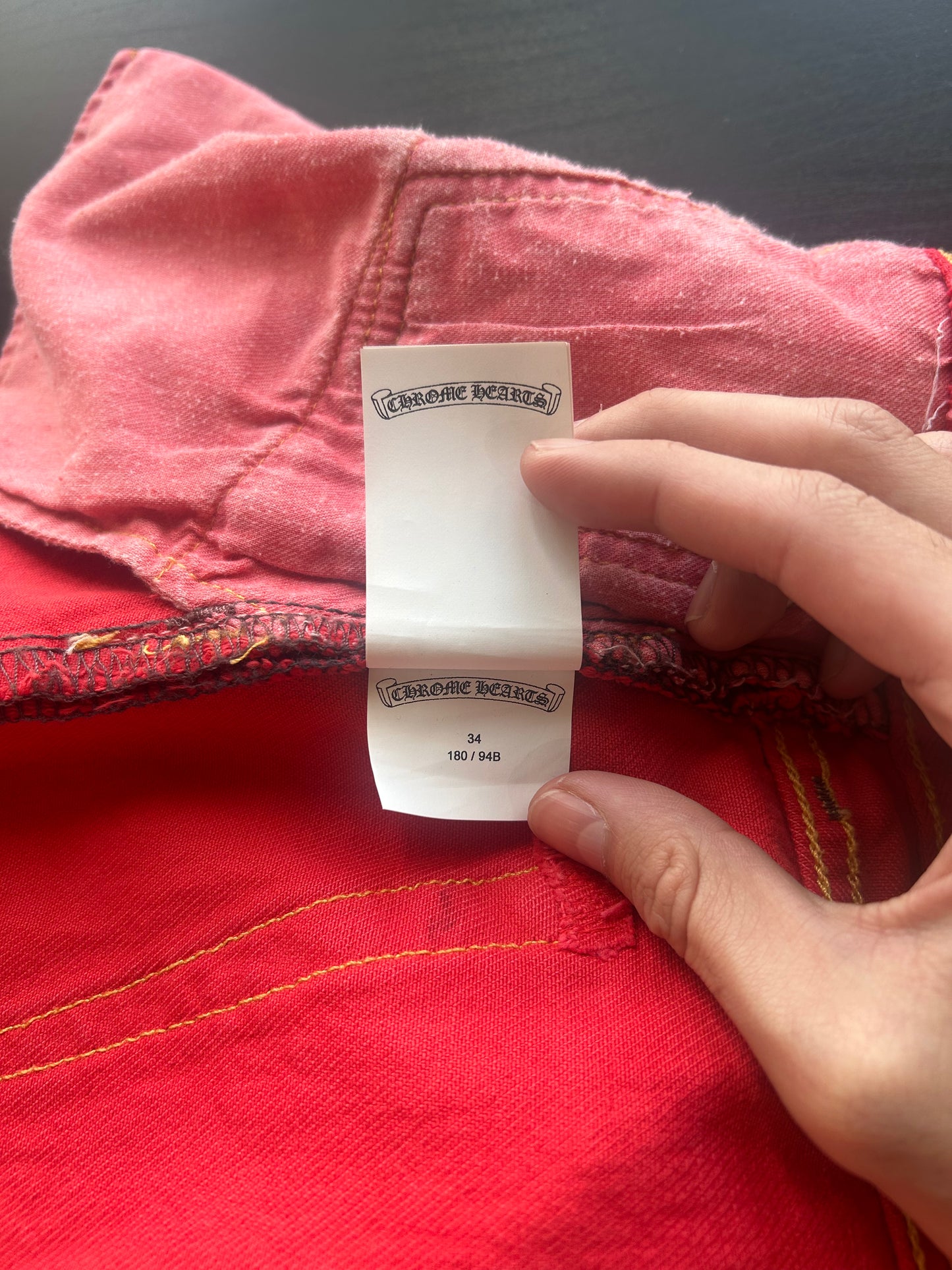 Paris Red Patched Levi’s Jeans