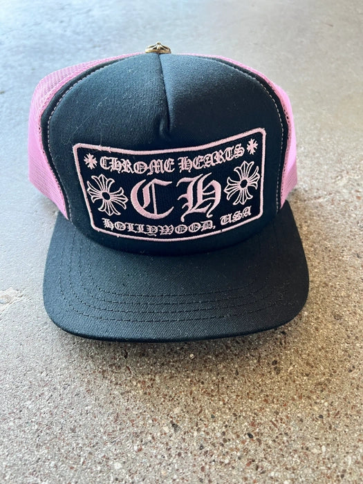 Chrome Hearts Pink Trucker Hat