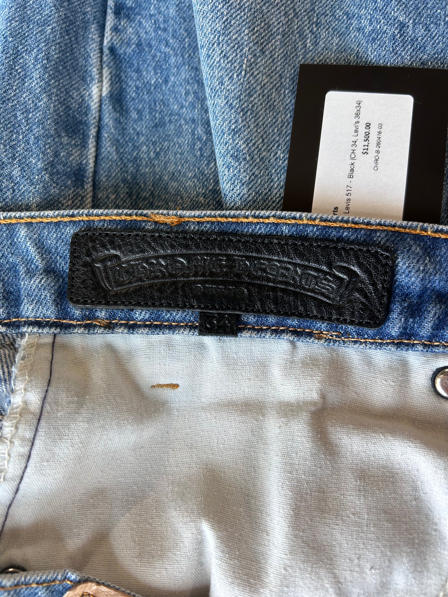 Blue Patched Levis 517