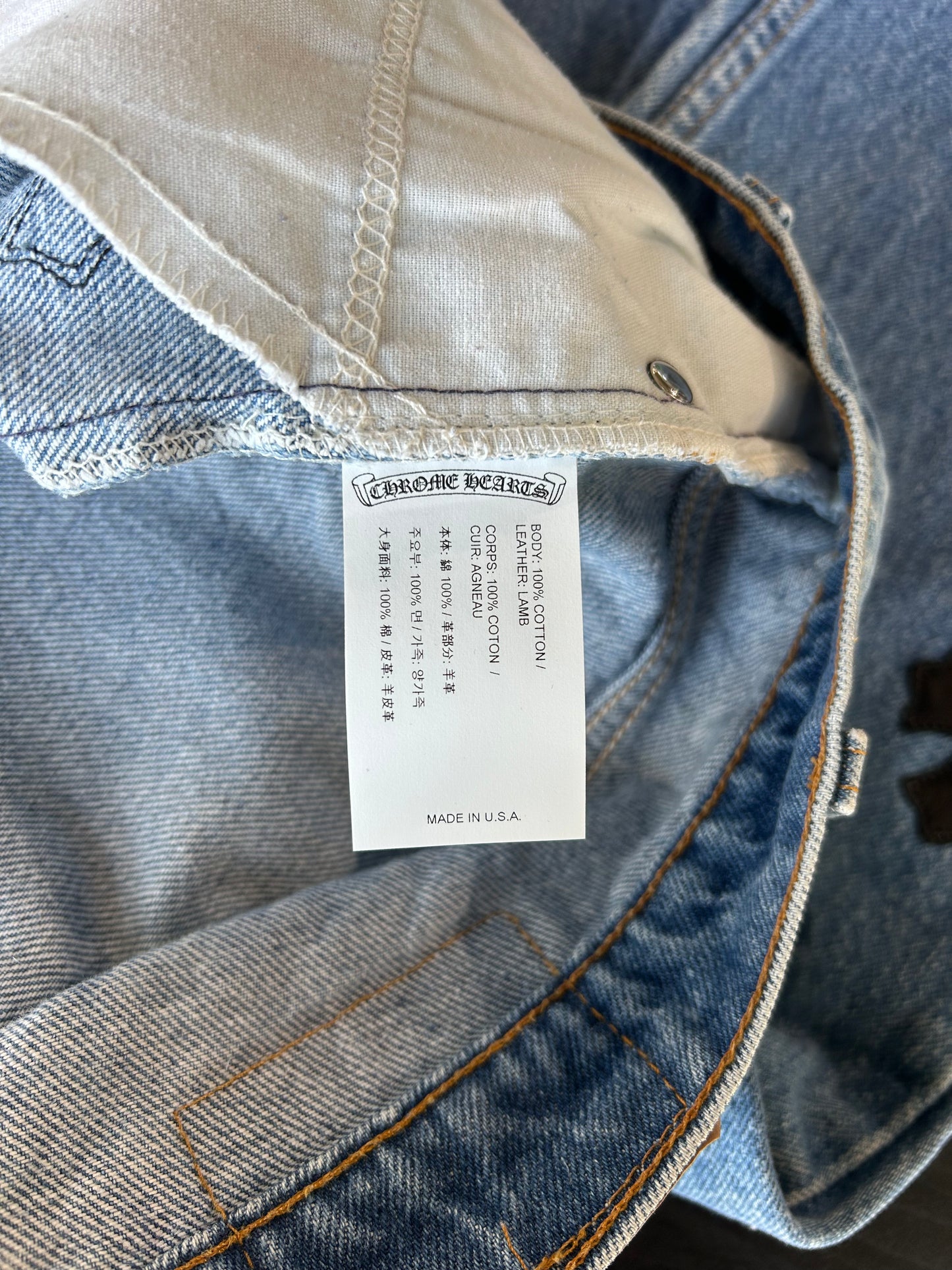 Blue Patched Levis 517