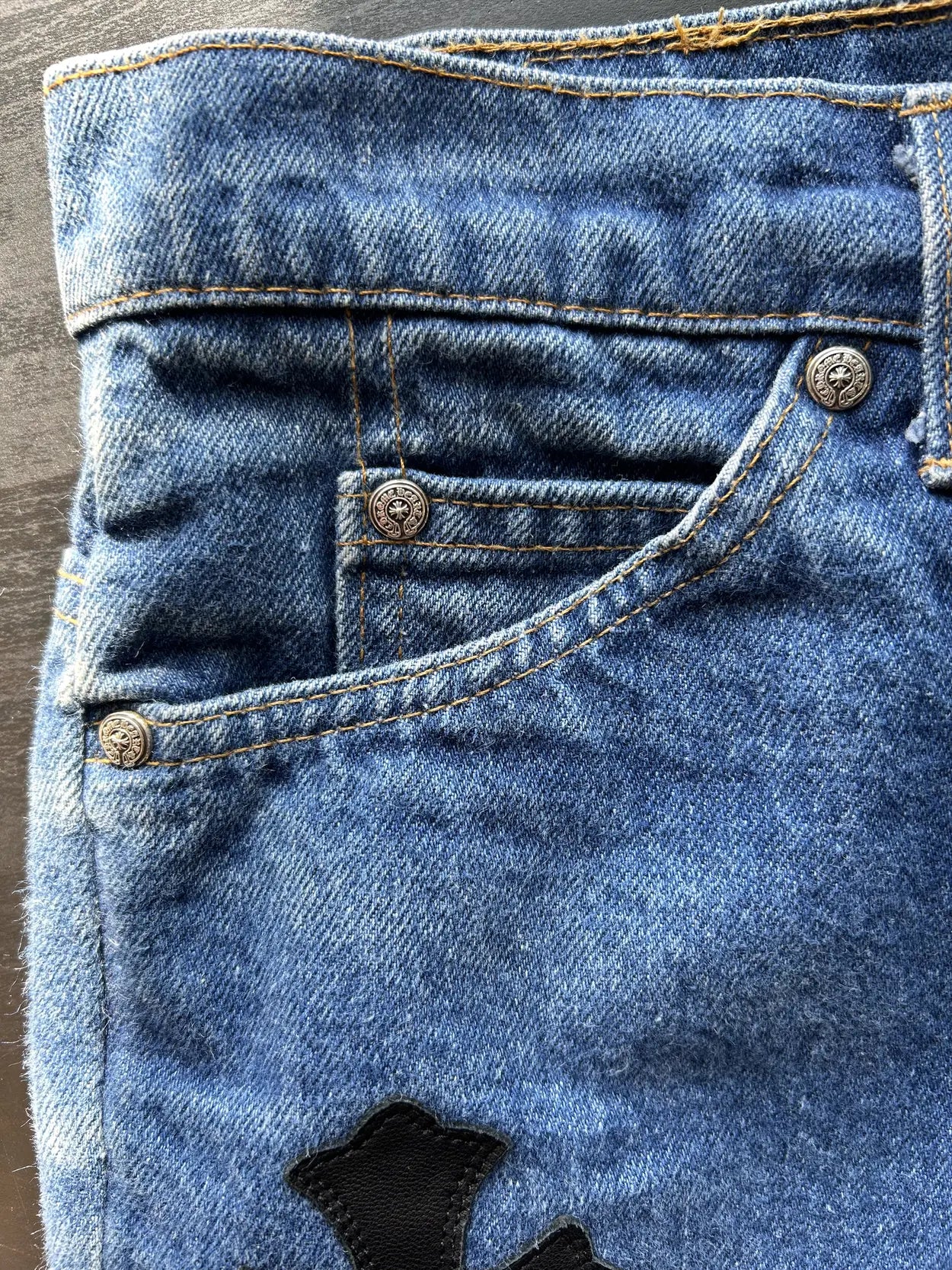 Classic Levi’s Patched Jeans