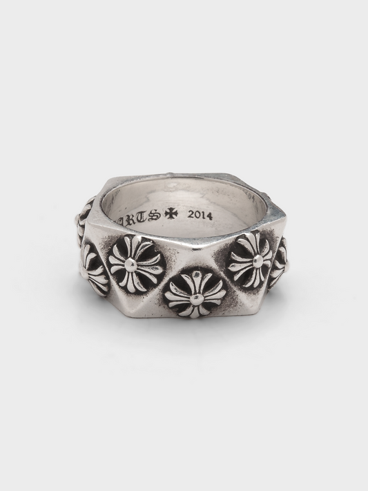 Pentagon Plus Ring Chrome Hearts