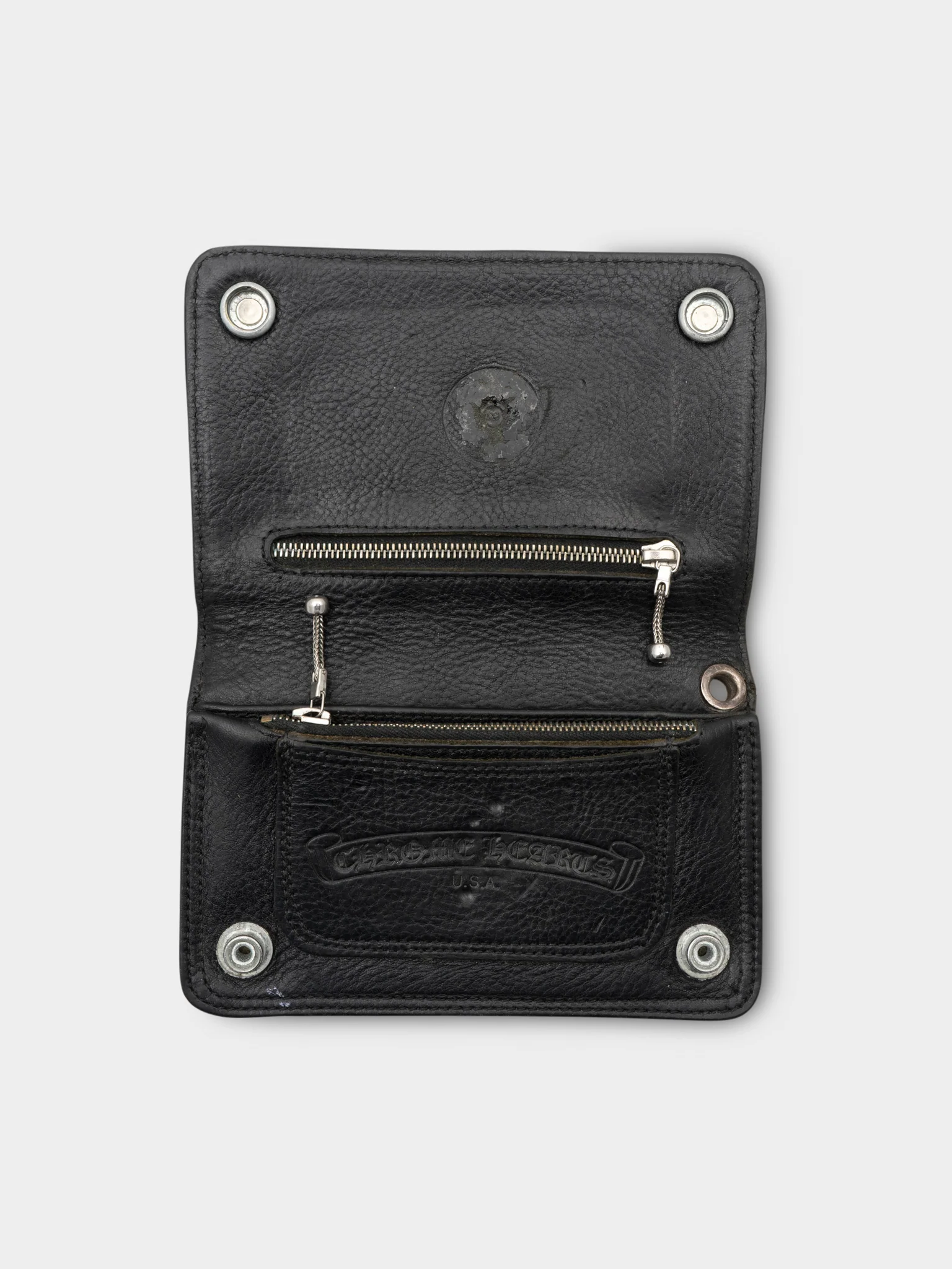 Chrome Hearts: Leather Plus Snap Wallet | Groupie