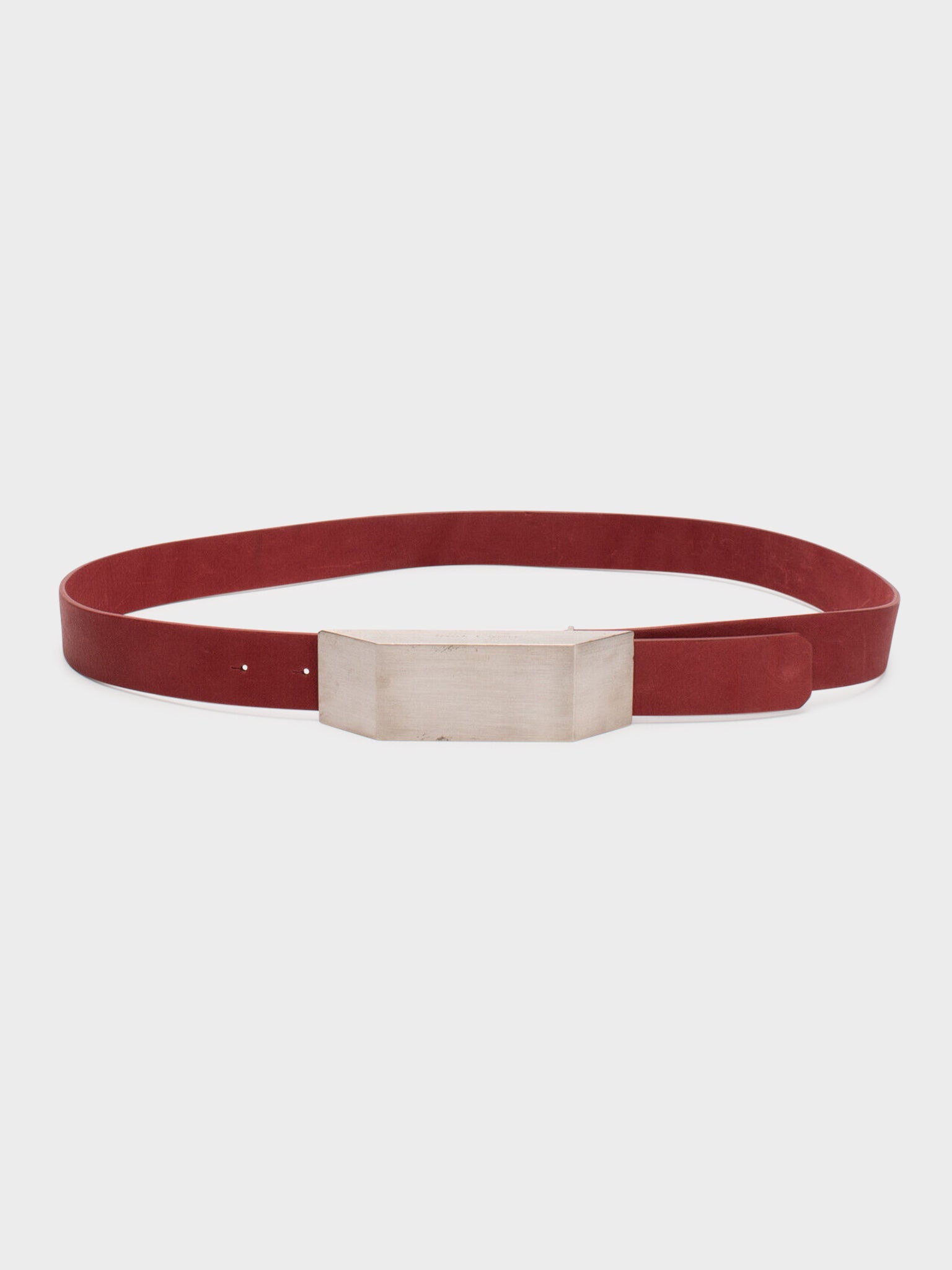 小物 rickowens SS23 EDFU BEVELED BUCKLE BELT BIG BEVELED BUCKLE BELT| RICK OWENS