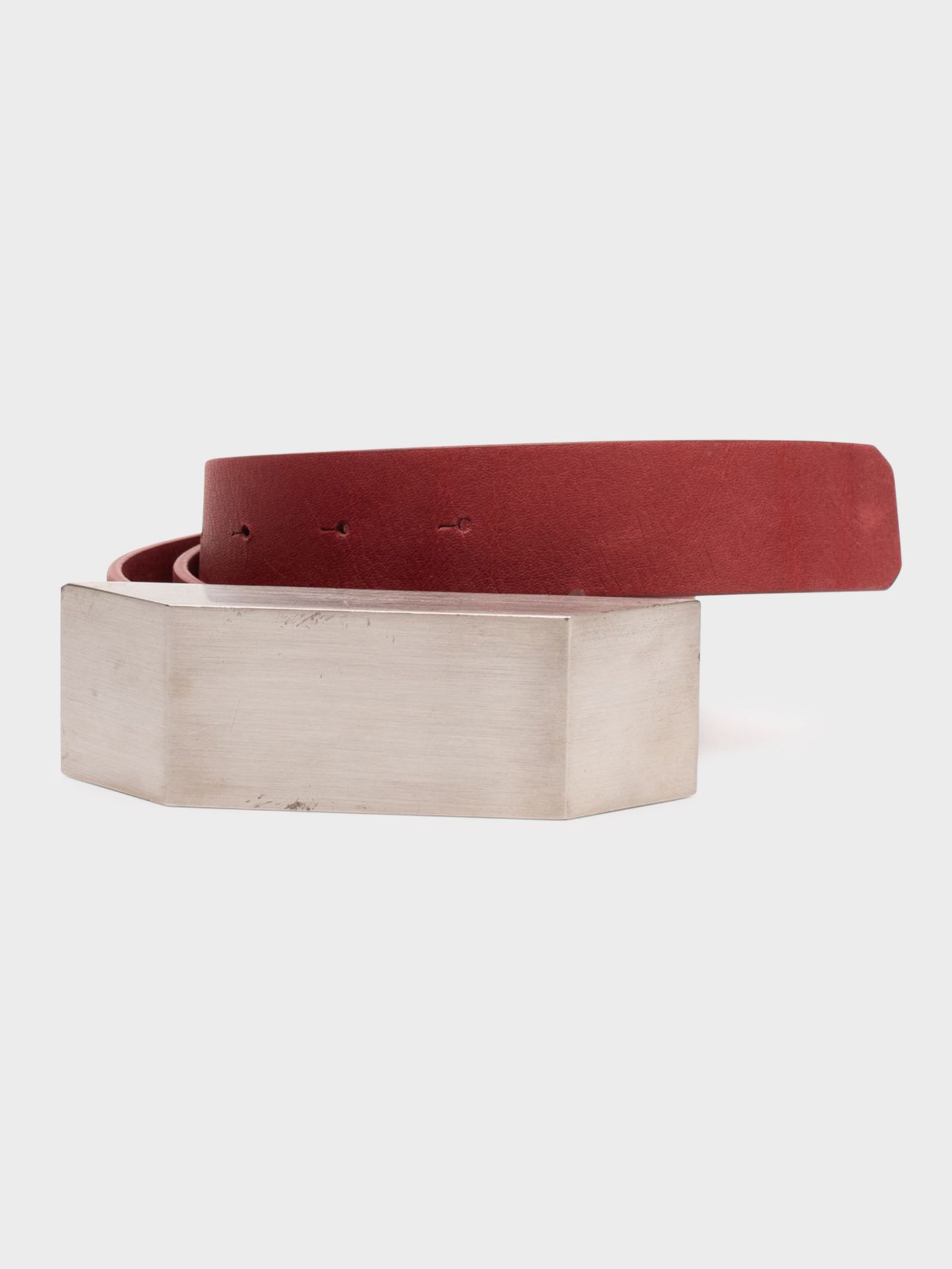 Beveled Leather Belt