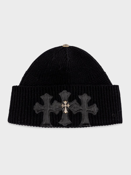 Buy Chrome Hearts Triple Cross Patch Beanie Online at Groupie