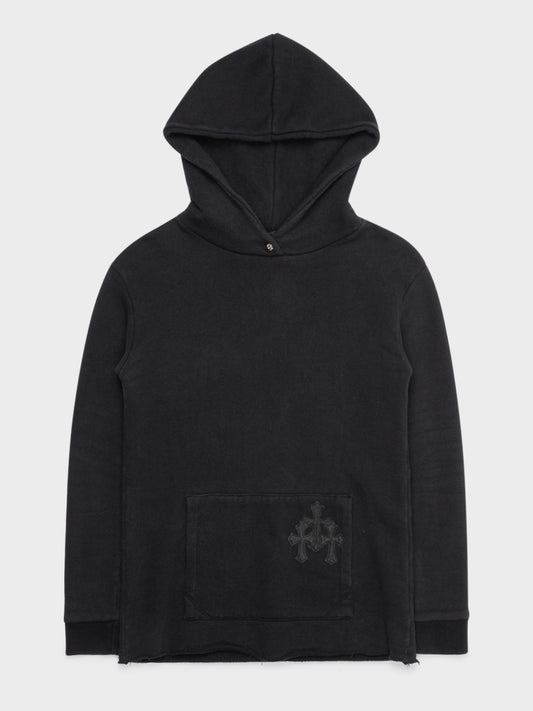 Leather Patch Hoodie Chrome Hearts