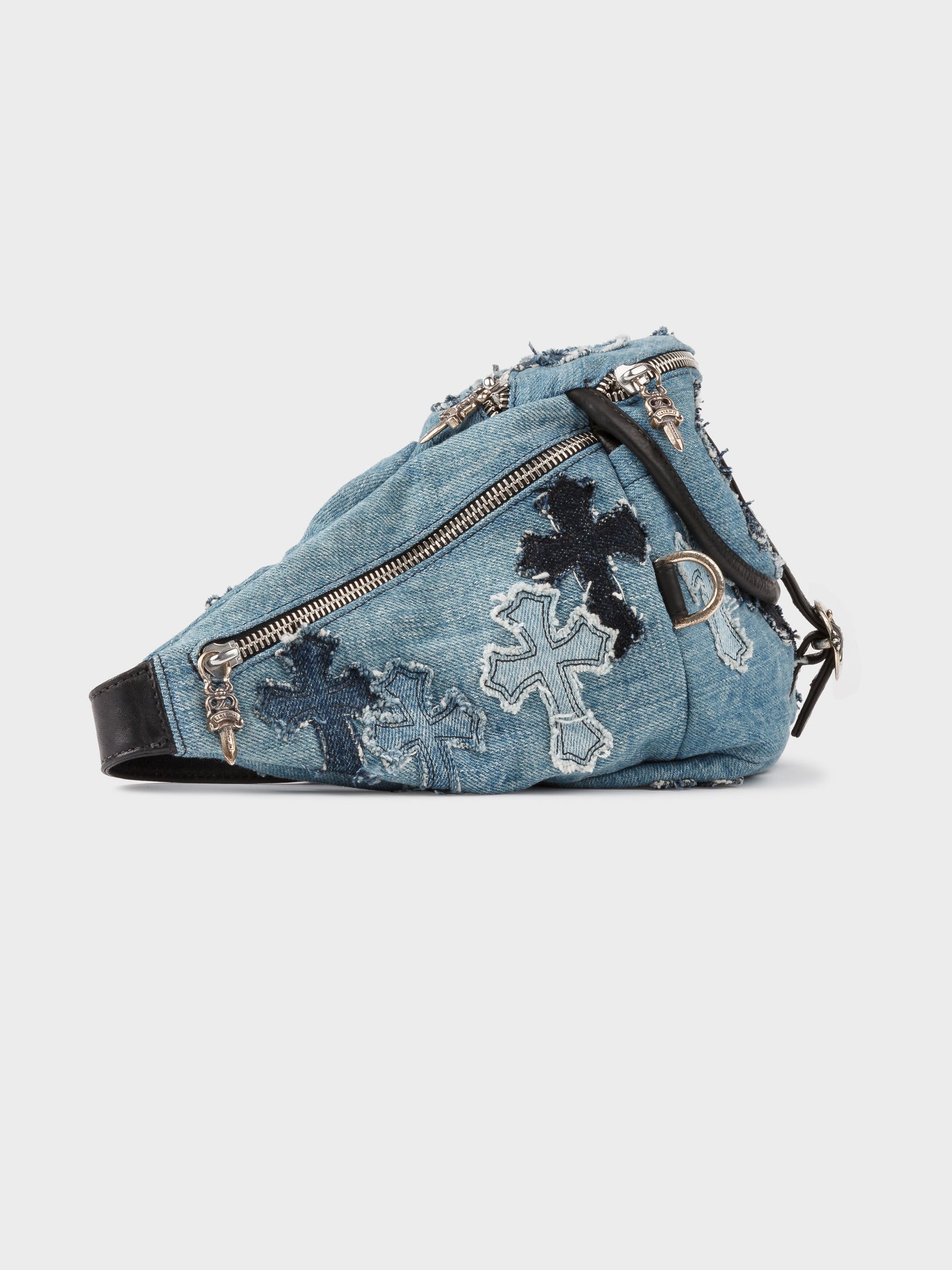 Denim Patched Waist Bag