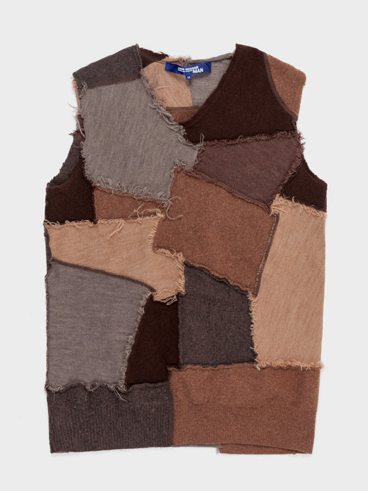 Patchwork Knit Vest