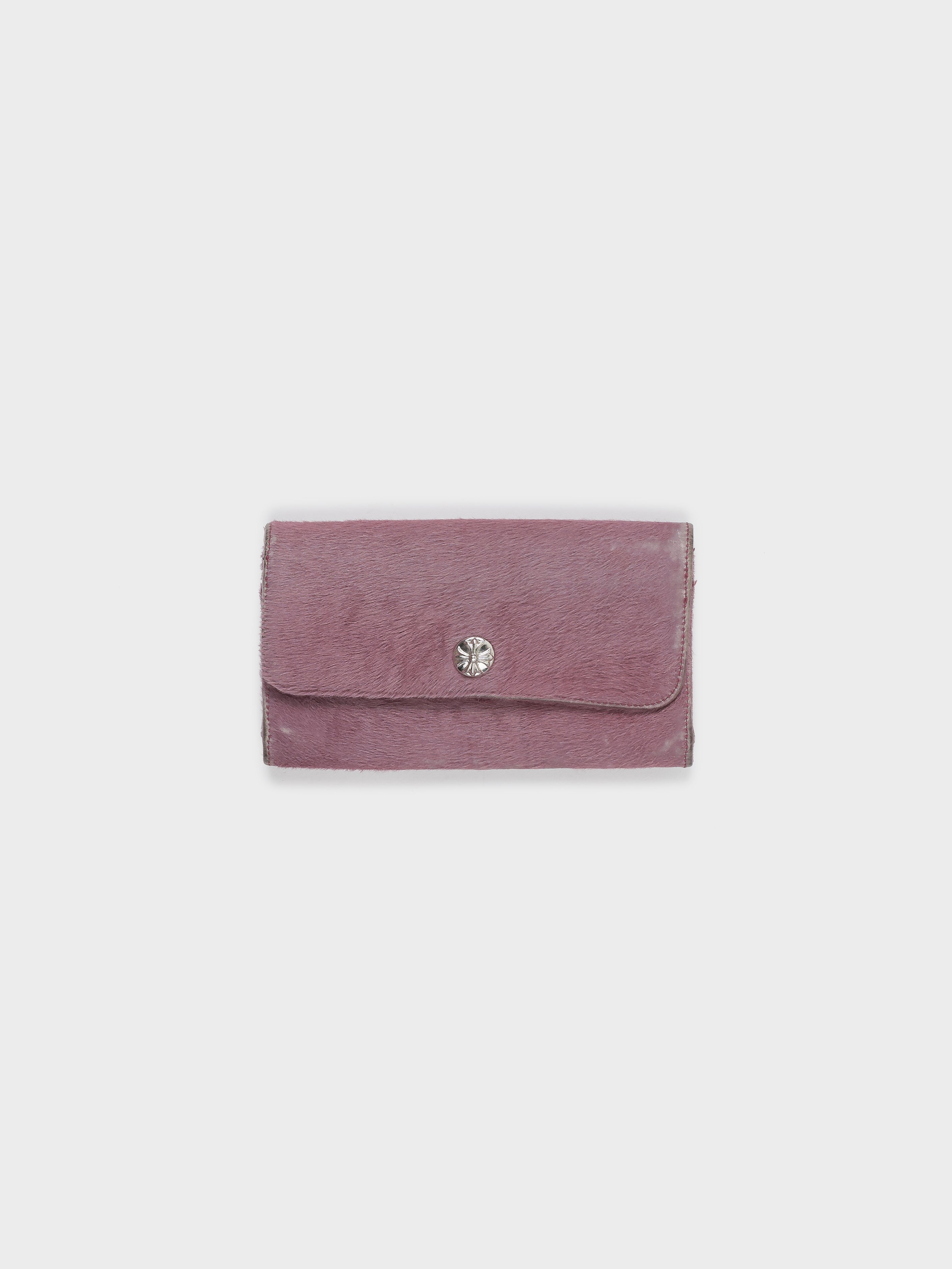 Buy Chrome Hearts Pink Pony Hair Zip Wallet Online at Groupie