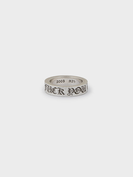 Chrome Hearts: Fuck You Spacer Ring | Groupie