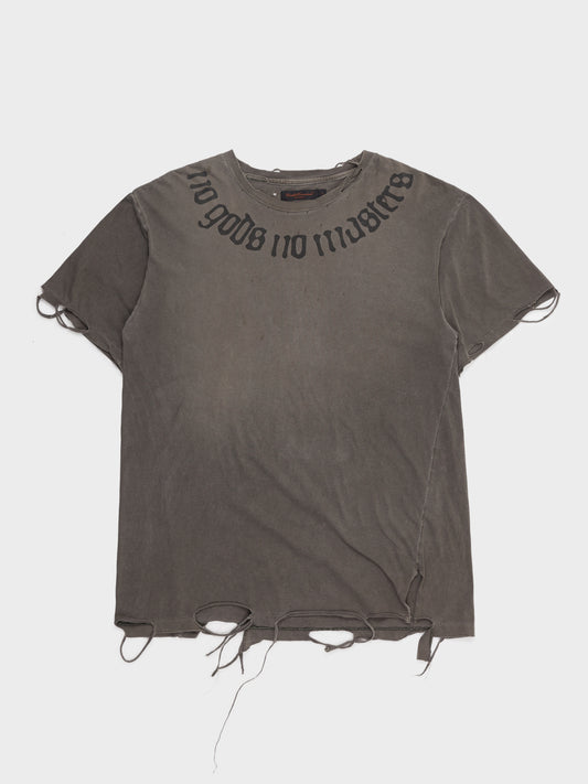 'No Gods No Masters' Distressed T-Shirt