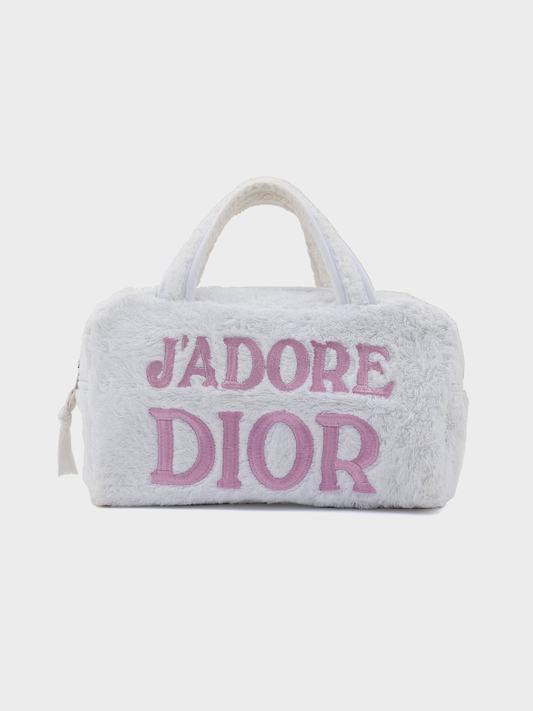 White Terry Cloth Handbag
