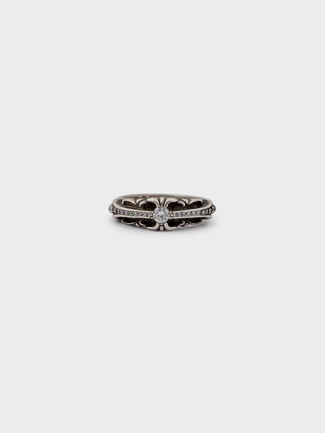 Pave Diamond Baby Floral Ring