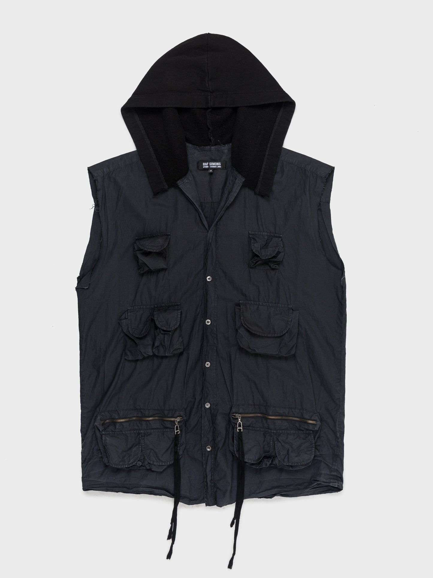 'Consumed' Hooded Cargo Vest