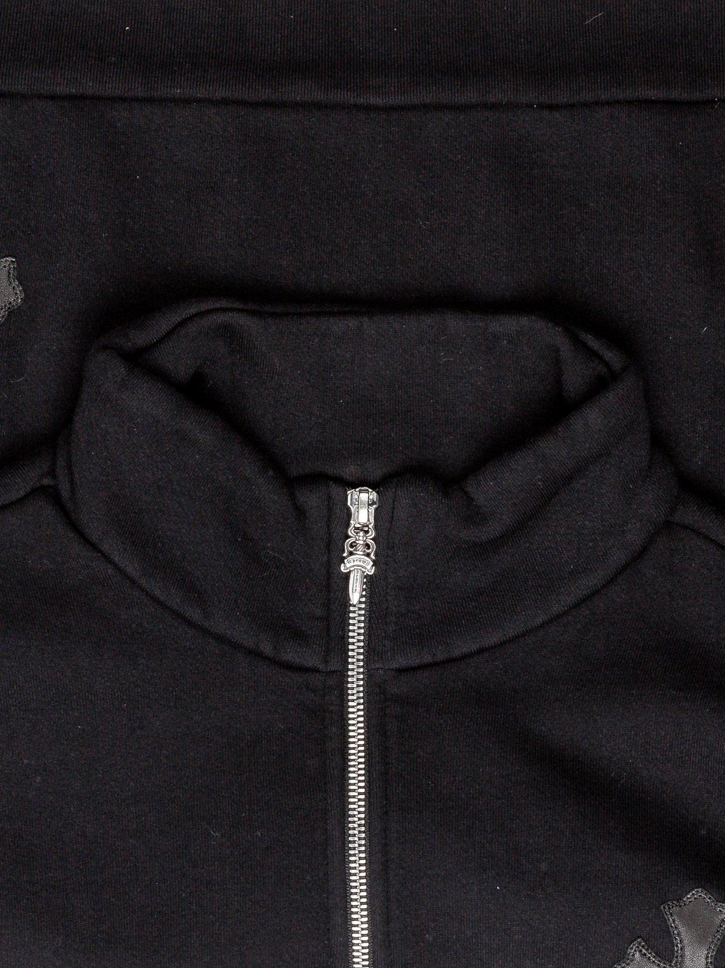 1/4 Zip Patched Sweatshirt
