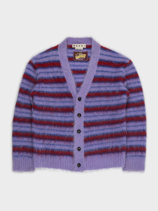 Striped Mohair Cardigan