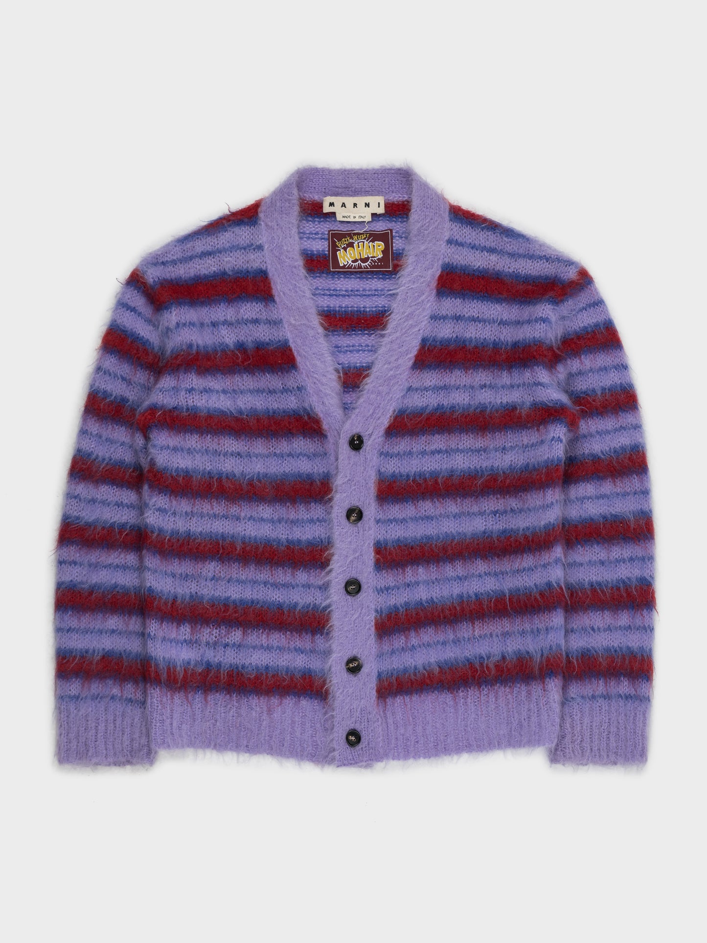 Striped Mohair Cardigan