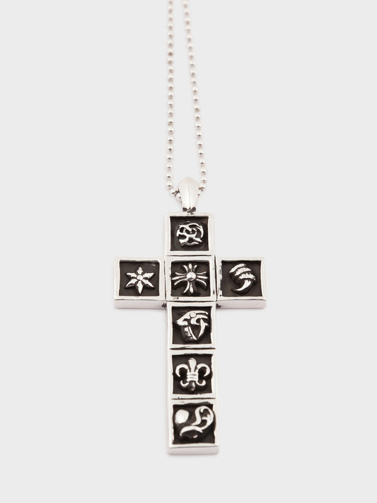 Big Multi-Frame Cross Pendant