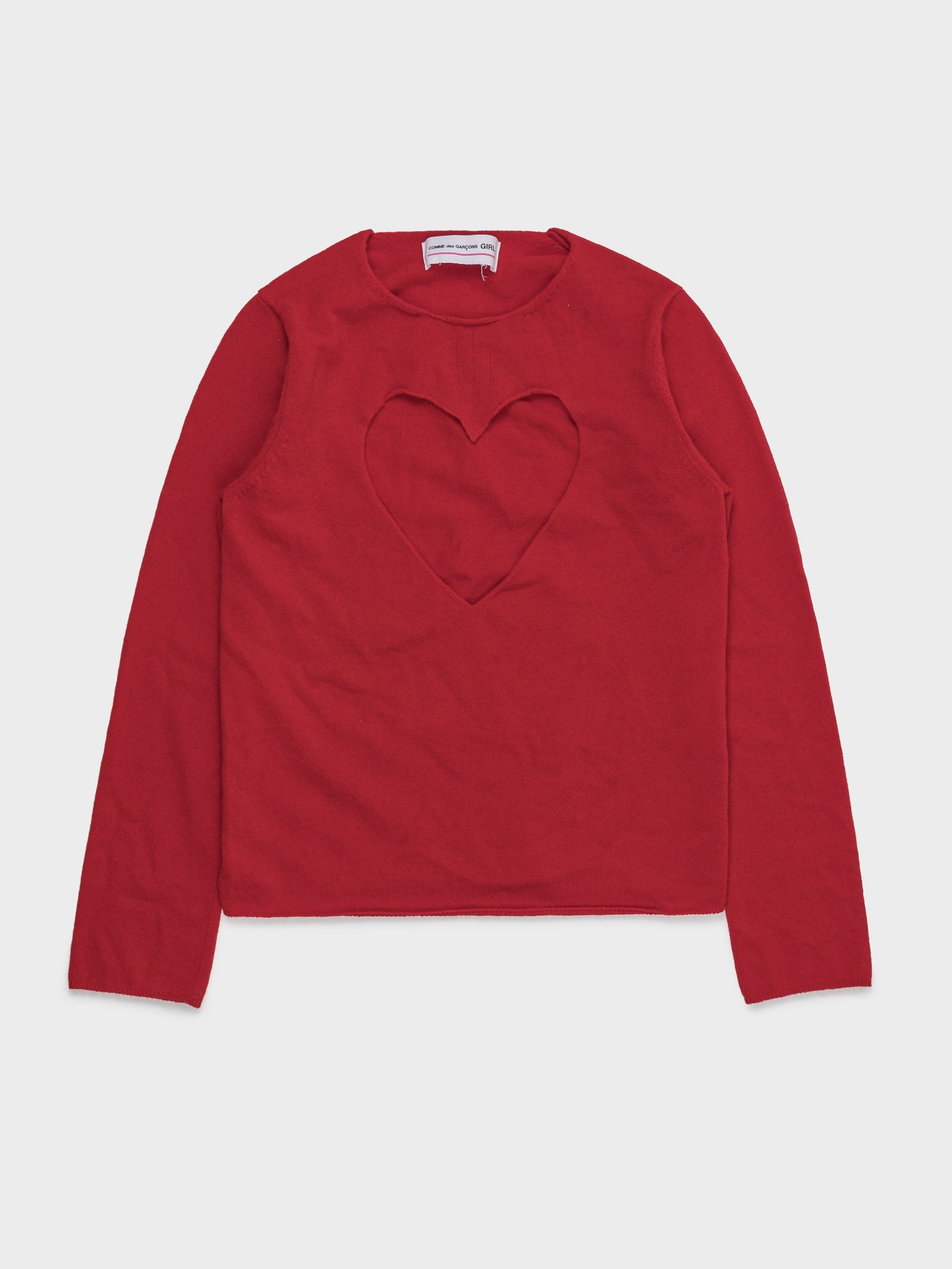 Cutout Heart Long Sleeve Shirt