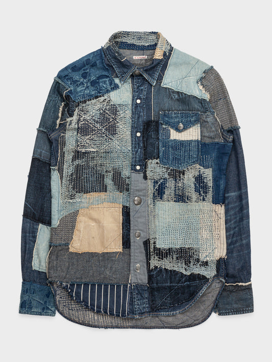 Boro Patchwork Button Up Kapital