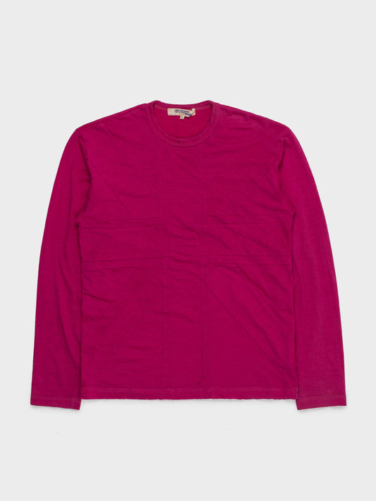 Pink Union Jack Long Sleeve T-Shirt