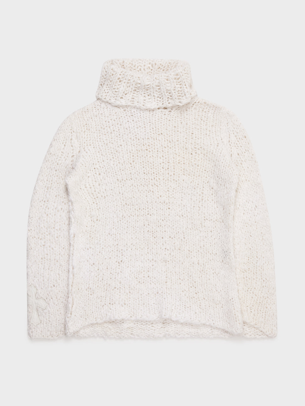 Patched Turtleneck Sweater