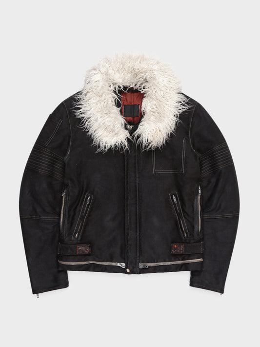 Shearling Astro Biker Jacket Helmut Lang