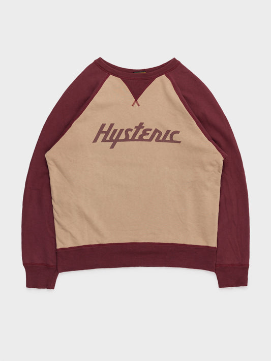 Two Tone Raglan Crewneck Hysteric Glamour