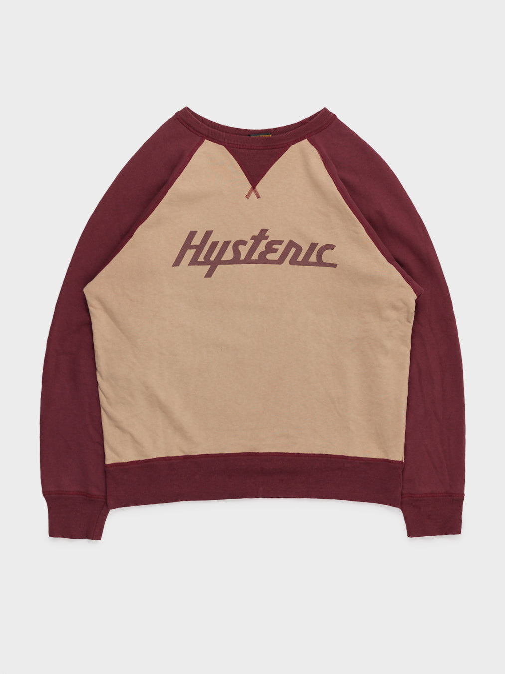 Two Tone Raglan Crewneck