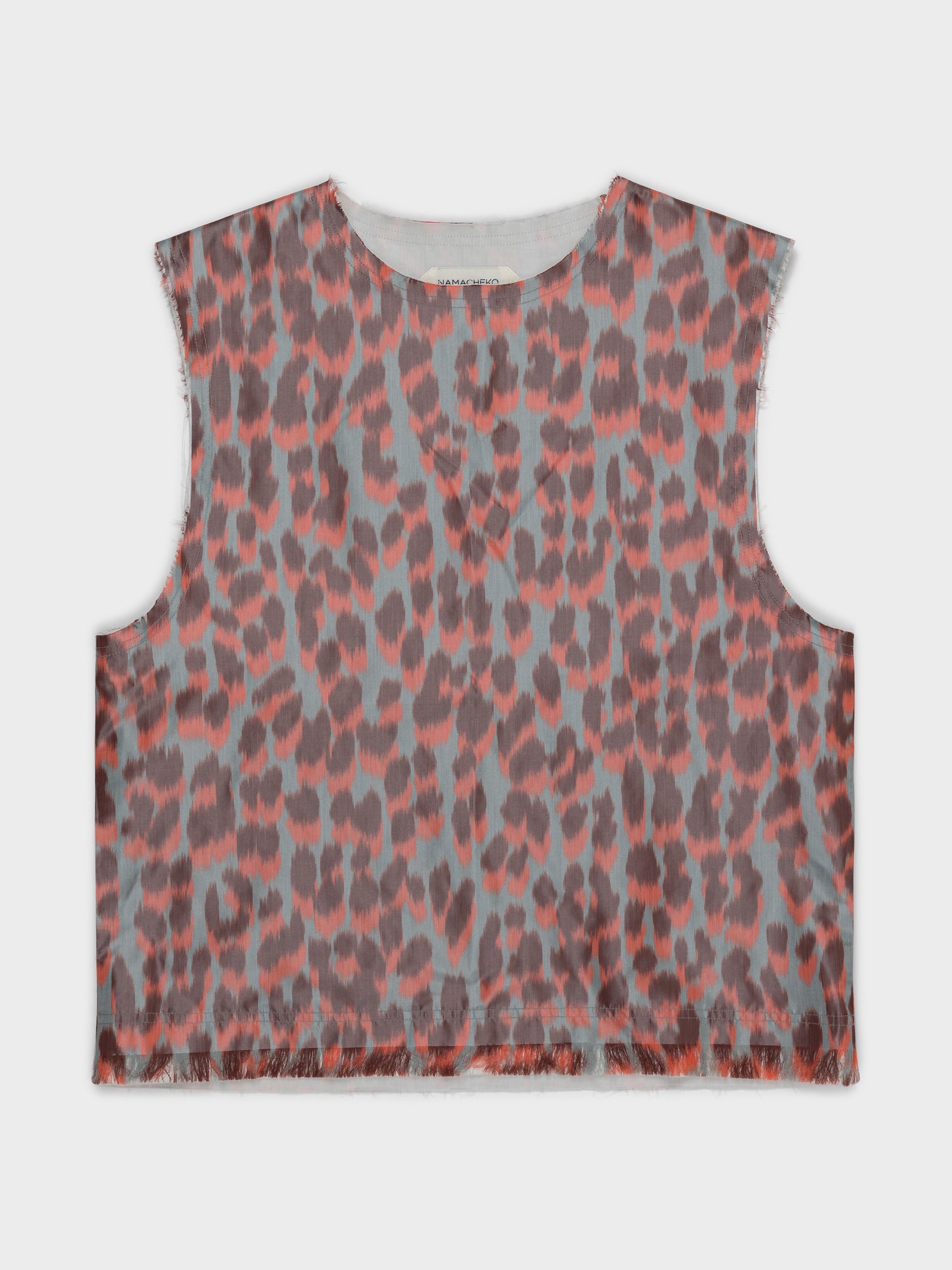 3D Cheetah Print Sleeveless Shirt