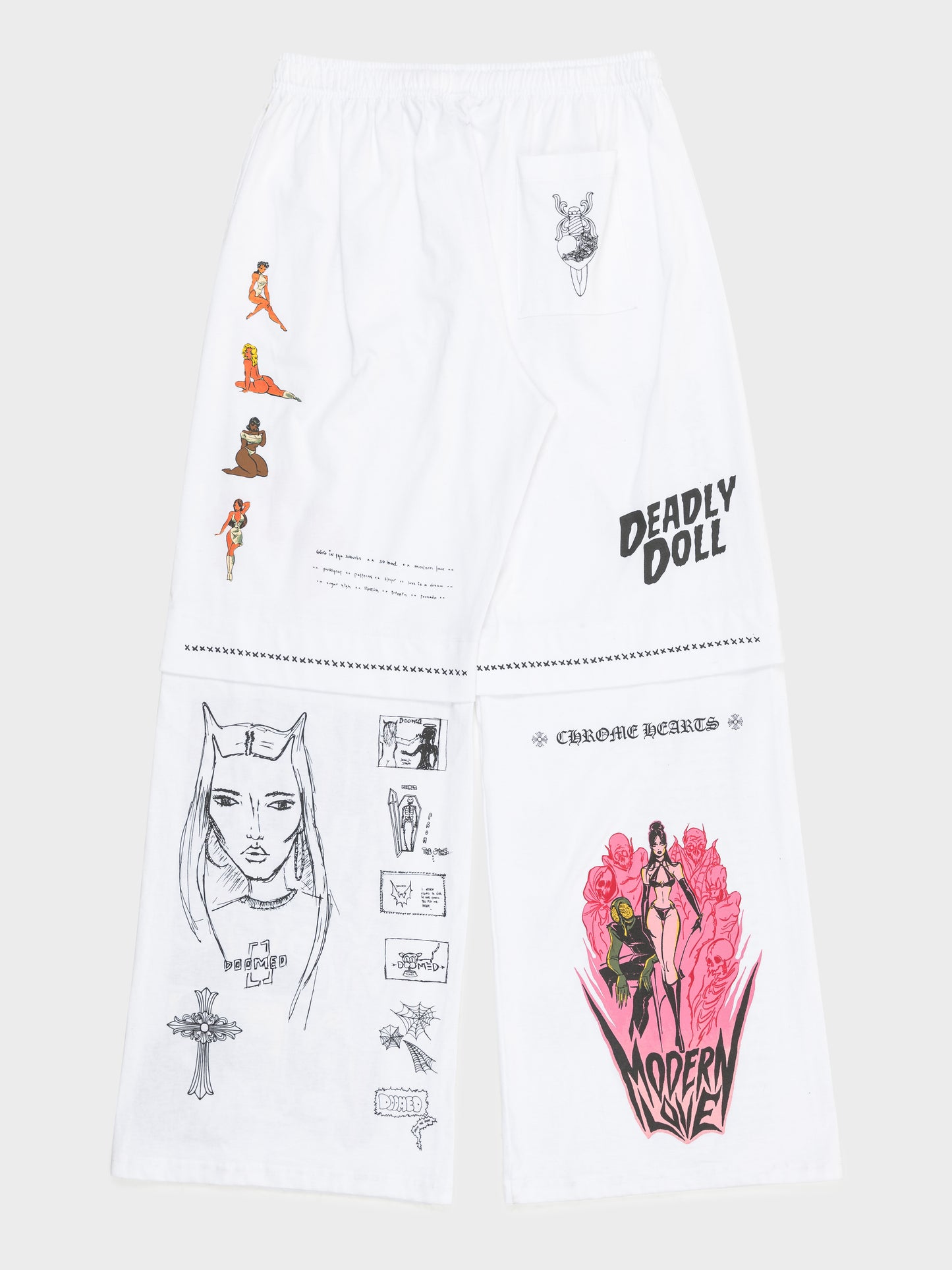 Deadly Doll Reconstructed Sweatpants